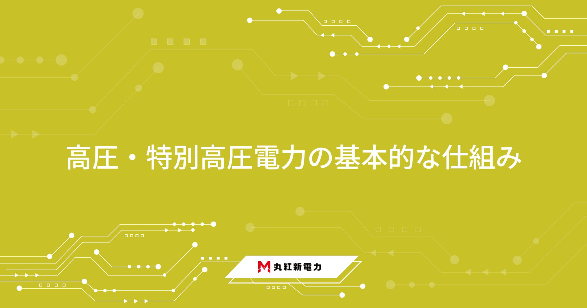 高圧・特別高圧需要家向け電気料金の仕組みと効果的な削減戦略 | 丸紅新電力